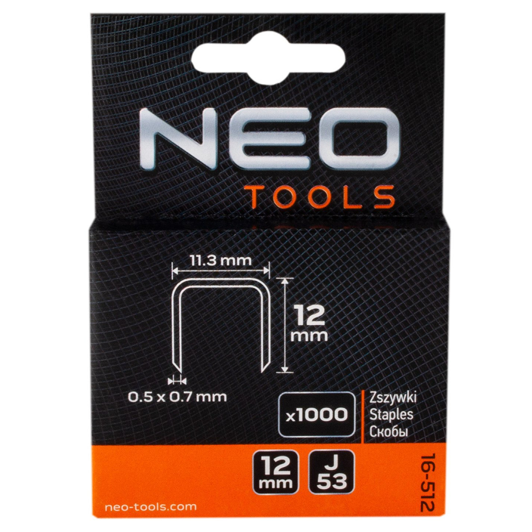 Kabės, tipas J -  12 mm, 1000   vnt. 1 Kabės, tipas J -  12 mm, 1000   vnt. 1