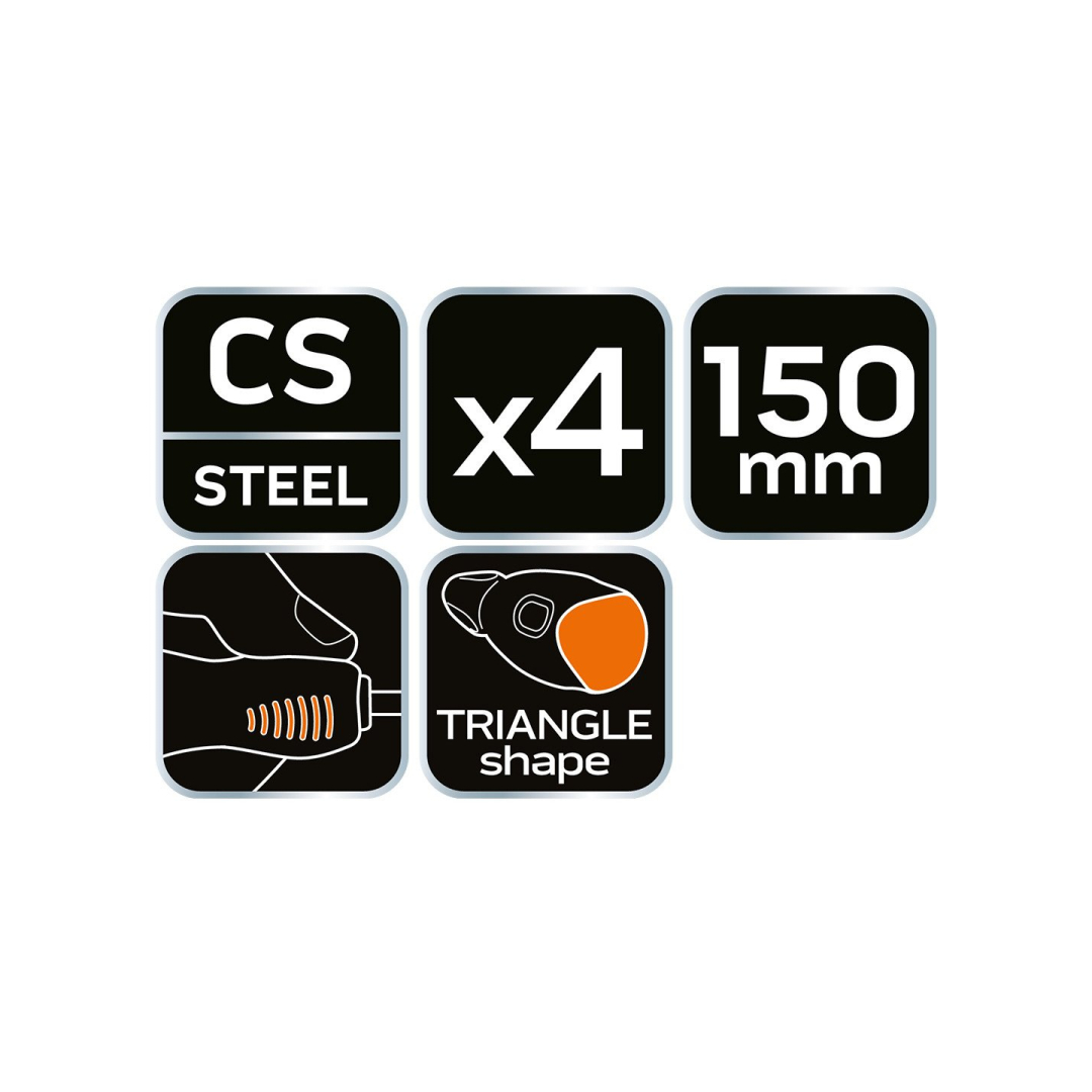 Kabliukai 150 mm, rinkinys iš 4 vnt. 8 Kabliukai 150 mm, rinkinys iš 4 vnt. 8