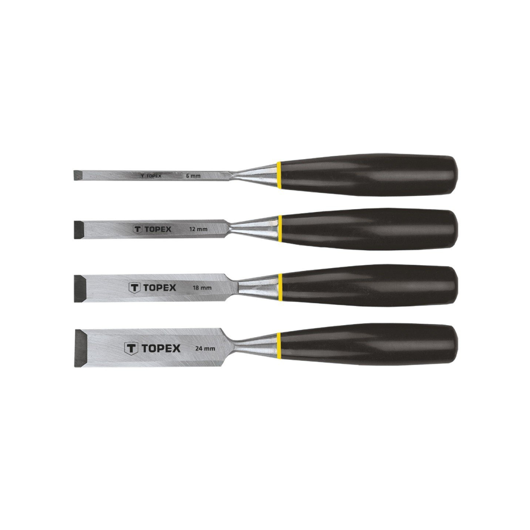 Kaltų komplektas, 4 vnt. - 6, 12, 18, 24 mm