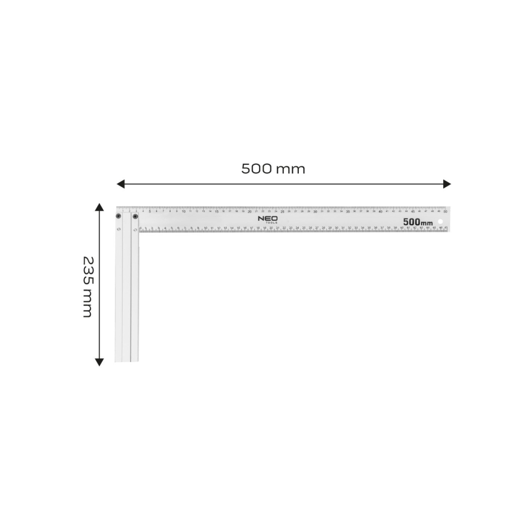 Kampainis aliuminis 500mm Neo 6 Kampainis aliuminis 500mm Neo 6