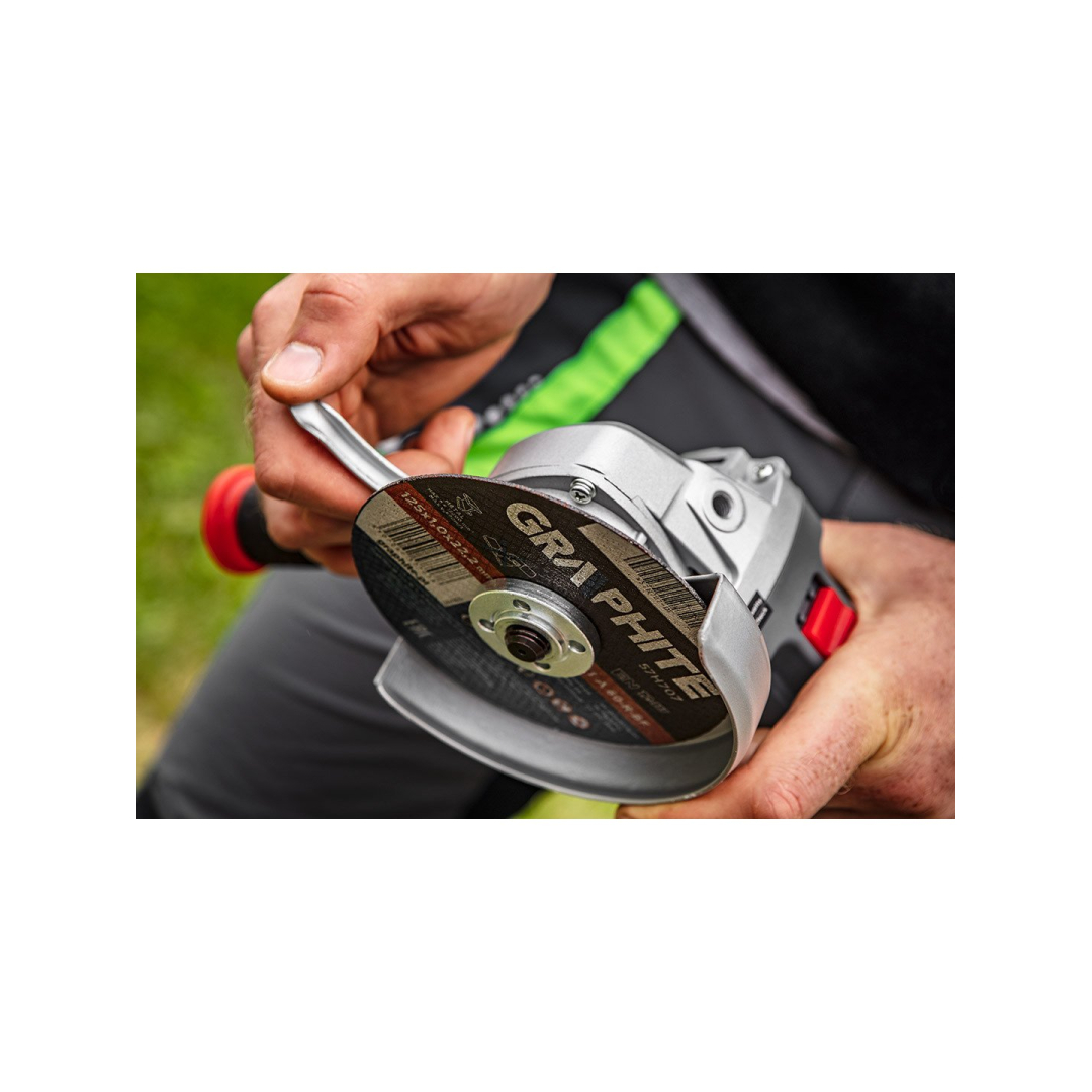 Elektrinis kampinis šlifuoklis GRAPHITE 59G188, 1600W, 125mm 3