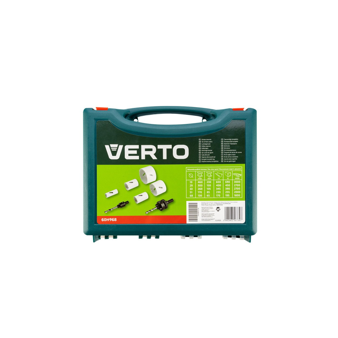 Karūnos didelėms ertmėms iš bimetalo, komplekte 7 6