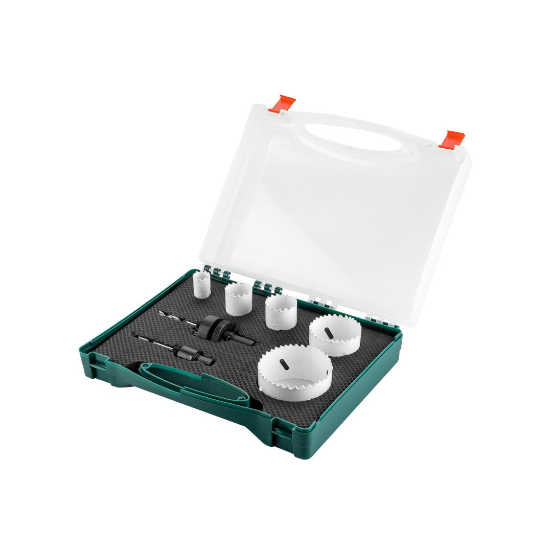 Karūnos didelėms ertmėms iš bimetalo, komplekte 7