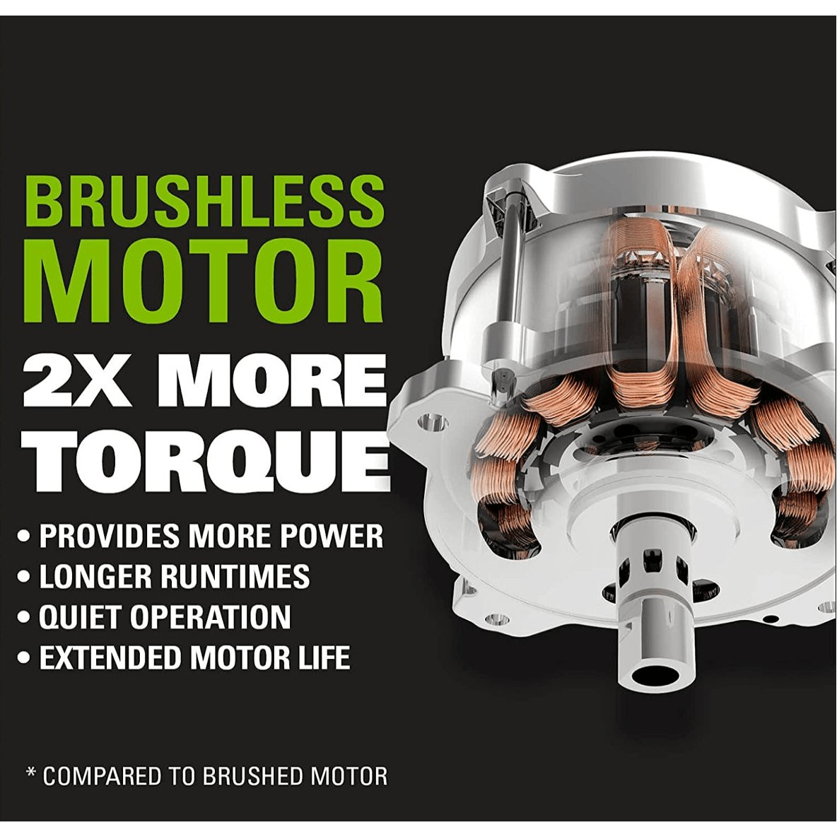 Akumuliatorinis kampinis šlifuoklis Greenworks GD24AG, 24 V, (tik įrankis) 4