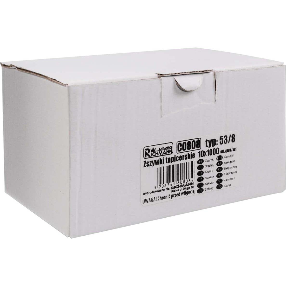 Kabės 53 tipo „RICHMANN" 8 mm, 1000 vnt. 3 Kabės 53 tipo „RICHMANN" 8 mm, 1000 vnt. 3