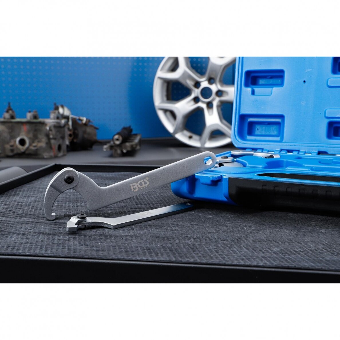 Kablio tipo veržliarakčių rinkinys | 35 - 120 mm | 8 vnt. (8542) 2 Kablio tipo veržliarakčių rinkinys | 35 - 120 mm | 8 vnt. (8542) 2