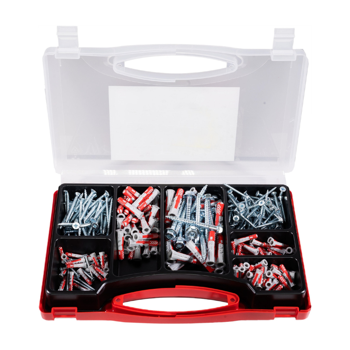 Kaiščių su varžtais rinkinys DuoPower, Fischer 280 vnt. 1 Kaiščių su varžtais rinkinys DuoPower, Fischer 280 vnt. 1