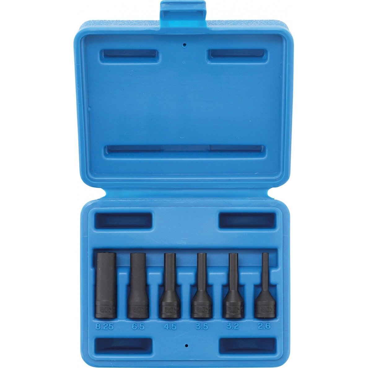 Kaitinimo žvakės elektrodo ištraukimo / išsukimo galvučių rinkinys | 6.3 mm (1/4") | 6 vnt. (5290) Kaitinimo žvakės elektrodo ištraukimo / išsukimo galvučių rinkinys | 6.3 mm (1/4") | 6 vnt. (5290)