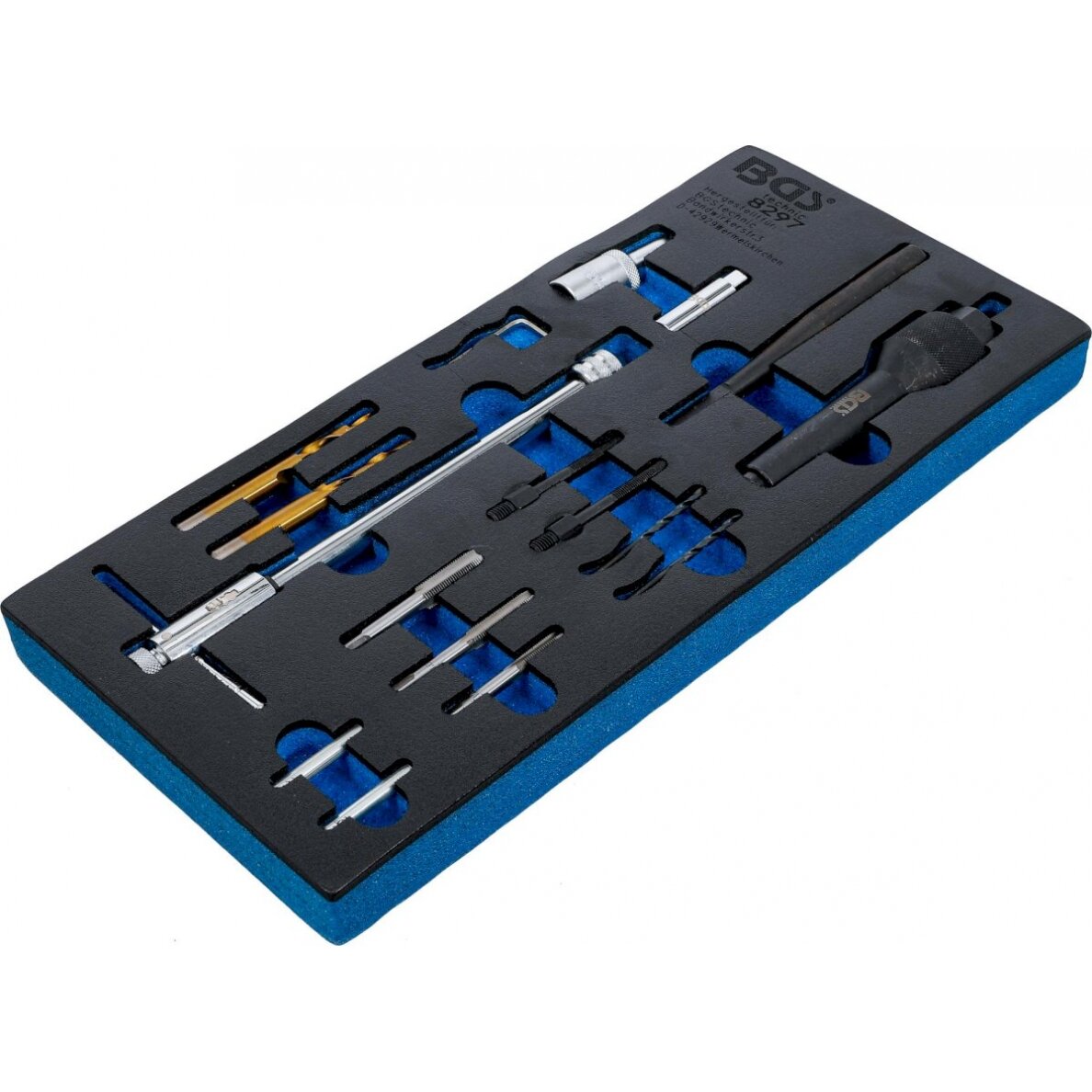 Kaitinimo žvakių išėmimo ir jų sriegio remonto komplektas | M8 / M10 | 17 vnt. (8297)