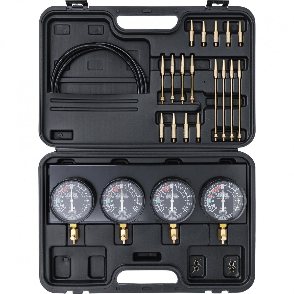Karbiuratoriaus testeris | su 4 manometrais | 26 vnt. (962670) 2 Karbiuratoriaus testeris | su 4 manometrais | 26 vnt. (962670) 2
