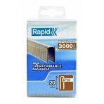 Kabės  90/20 3000vnt, plastikinėje dėžutėje, Rapid