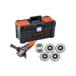 Kampinis šlifuoklis 125mm, BEG220KA5-QS, Black&Decker