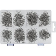 Kabių rinkinys | plastiko remontui | (8x100 vnt) 800 vnt. (YT-824490)