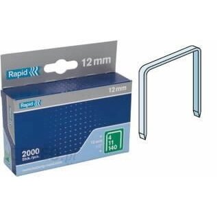 Kabės 140/12 2000vnt. 10,6x1,3mm, žalios, kartoninė pakuotė, Rapid Kabės 140/12 2000vnt. 10,6x1,3mm, žalios, kartoninė pakuotė, Rapid