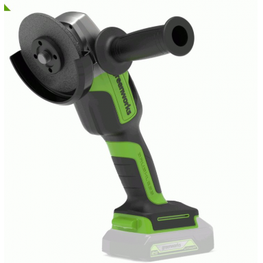 Akumuliatorinis kampinis šlifuoklis Greenworks GD24AG, 24 V, (tik įrankis) Akumuliatorinis kampinis šlifuoklis Greenworks GD24AG, 24 V, (tik įrankis)