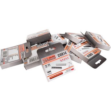 Kabės 53 tipo „RICHMANN" 14 mm, 1000 vnt. 2 Kabės 53 tipo „RICHMANN" 14 mm, 1000 vnt. 2