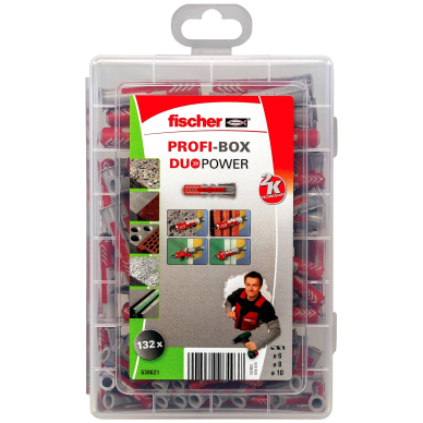 Kaiščių DuoPower rinkinys Profi-Box , Fischer 132 vnt. 2