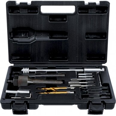 Kaitinimo žvakių išėmimo ir jų sriegio remonto / atnaujinimo rinkinys | 16 vnt. (98297) Kaitinimo žvakių išėmimo ir jų sriegio remonto / atnaujinimo rinkinys | 16 vnt. (98297)