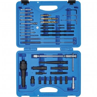 Kaitinimo žvakių ištraukimo ir sriegio remonto įrankių rinkinys | 41 vnt. (9565) 1