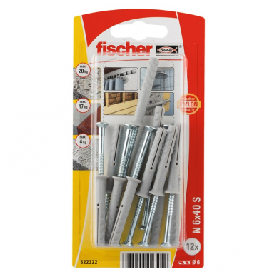 Kalami kaiščiai N 6x40, 12vnt Kalami kaiščiai N 6x40, 12vnt