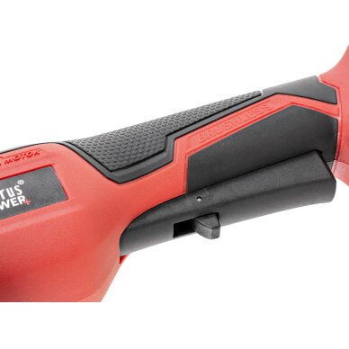 Akumuliatorinis kampinis šlifuoklis Cedrus CEDAGB125LI, 18V (be akum. ir krov.) 6