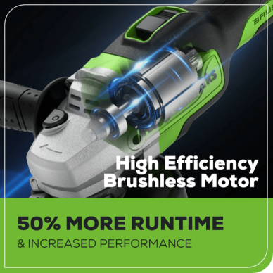 Akum. kampinis šlifuoklis Greenworks GD24AGK4, 24V (4Ah + kroviklis) 2