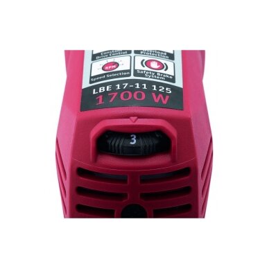 Kampinis šlifuoklis su reguliuojamais sūkiais FLEX LBE 17-11 125 1 Kampinis šlifuoklis su reguliuojamais sūkiais FLEX LBE 17-11 125 1