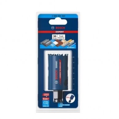 Karbido pjovimo karūna Bosch Tough Material, 38mm, 2608900424 1 Karbido pjovimo karūna Bosch Tough Material, 38mm, 2608900424 1