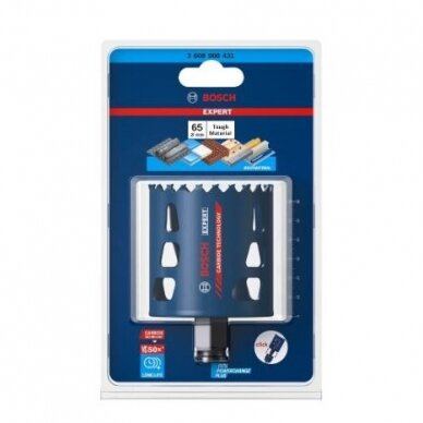 Karbido pjovimo karūna Bosch Tough Material, 65mm, 2608900431 1 Karbido pjovimo karūna Bosch Tough Material, 65mm, 2608900431 1