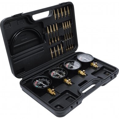 Karbiuratoriaus testeris | su 4 manometrais | 26 vnt. (962670) Karbiuratoriaus testeris | su 4 manometrais | 26 vnt. (962670)