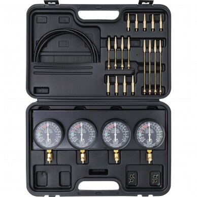 Karbiuratoriaus testeris | su 4 manometrais | 26 vnt. (962670) 2 Karbiuratoriaus testeris | su 4 manometrais | 26 vnt. (962670) 2