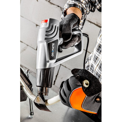 Karšto oro pistoletas 2000 W, temperatūros reguliatorius I: 25C, II: 80-600C, III: 80-600C, oro srautas I: 350, II: 350, III: 550 l/min BMC su priedais 5 vnt. 2 Karšto oro pistoletas 2000 W, temperatūros reguliatorius I: 25C, II: 80-600C, III: 80-600C, oro srautas I: 350, II: 350, III: 550 l/min BMC su priedais 5 vnt. 2