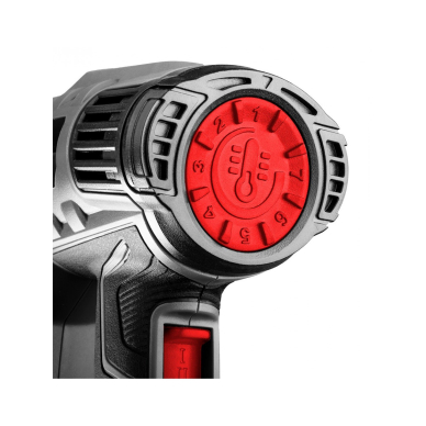 Karšto oro pistoletas 2000 W, temperatūros reguliatorius I: 50ºC, II: 50-550ºC, III: 50-550ºC 1 Karšto oro pistoletas 2000 W, temperatūros reguliatorius I: 50ºC, II: 50-550ºC, III: 50-550ºC 1