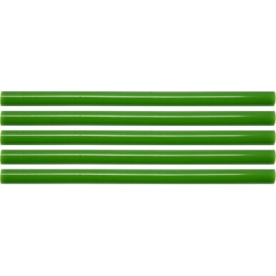 Karštų klijų lazdelių rinkinys 11,2x200mm 5vnt. žalios (YT-82436)