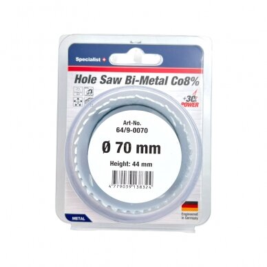 karūna SPECIALIST+ Bi-Metal 70 mm 1 karūna SPECIALIST+ Bi-Metal 70 mm 1