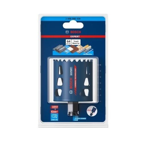 Karbido pjovimo karūna Bosch Tough Material, 64mm, 2608900430 1 Karbido pjovimo karūna Bosch Tough Material, 64mm, 2608900430 1