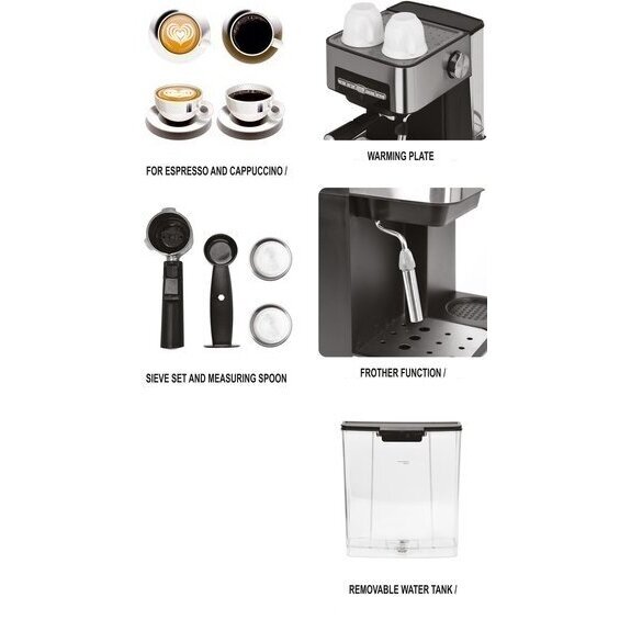 Kavos darymo aparatas Lund 850W, 1.6l 6 Kavos darymo aparatas Lund 850W, 1.6l 6