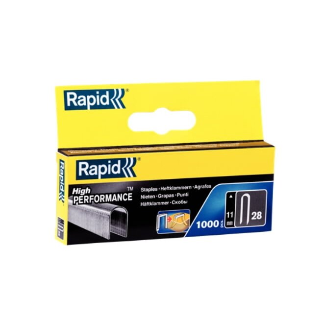 Kabės laidams 28/10 1000vnt. baltos, Rapid