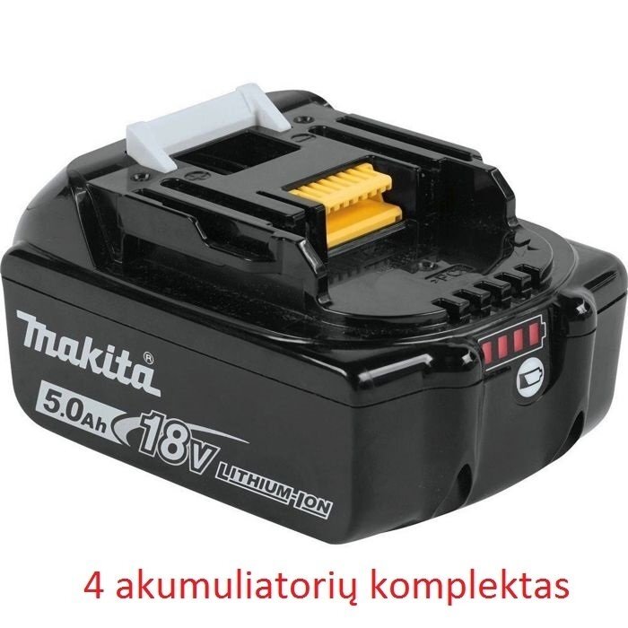 Kampinis šlifuoklis Makita DGA504Z, 18 V; 4x5,0 Ah + BL1850B + DC18RD, 198836-0 2 Kampinis šlifuoklis Makita DGA504Z, 18 V; 4x5,0 Ah + BL1850B + DC18RD, 198836-0 2