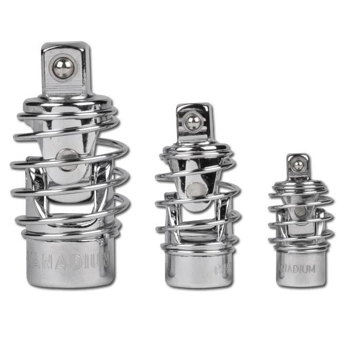 Kardaninių jungčių rinkinys | su spyruokle | 6.3 mm (1/4 ") / 10 mm (3/8") / 12,5 mm (1/2 ") | 3 vnt. (252) Kardaninių jungčių rinkinys | su spyruokle | 6.3 mm (1/4 ") / 10 mm (3/8") / 12,5 mm (1/2 ") | 3 vnt. (252)