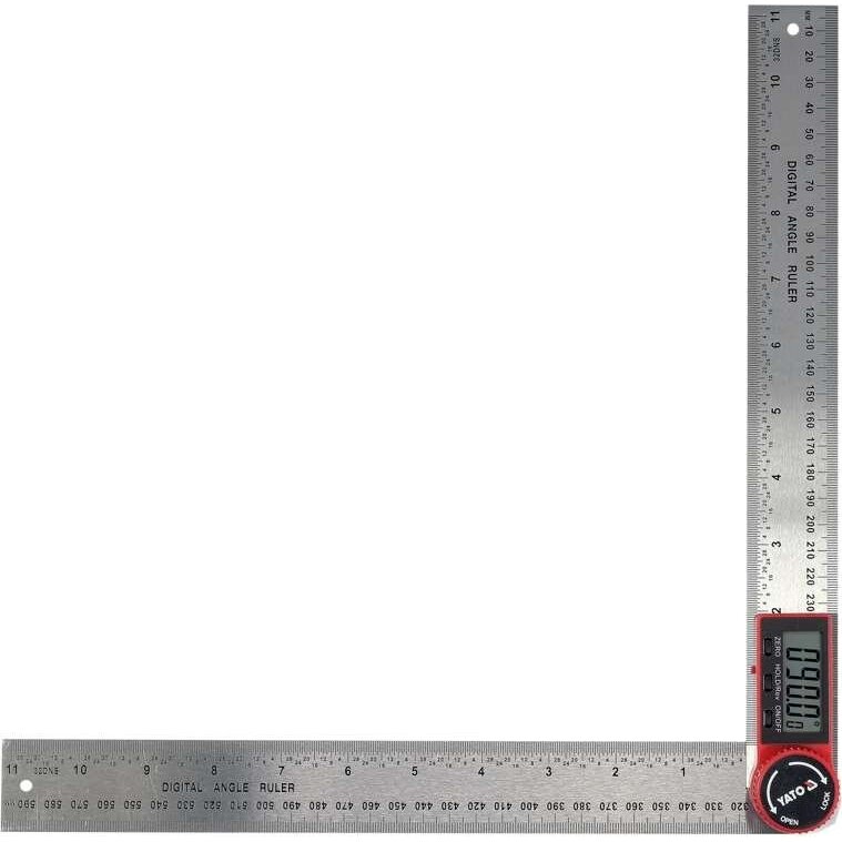 Kampainis / liniuotė | skaitmenins | 300 mm (YT-71004) Kampainis / liniuotė | skaitmenins | 300 mm (YT-71004)