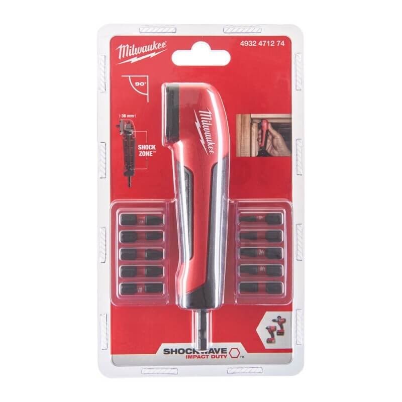 Kampinis priedas smūginiams suktuvams MILWAUKEE SHOCKWAVE 2 Kampinis priedas smūginiams suktuvams MILWAUKEE SHOCKWAVE 2