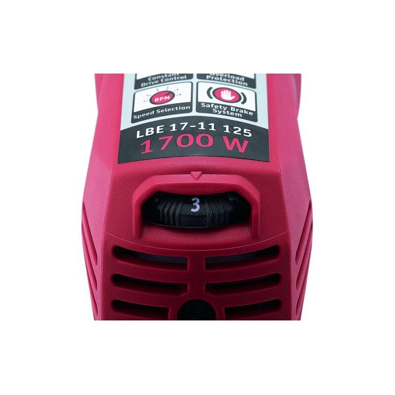 Kampinis šlifuoklis su reguliuojamais sūkiais FLEX LBE 17-11 125 1 Kampinis šlifuoklis su reguliuojamais sūkiais FLEX LBE 17-11 125 1