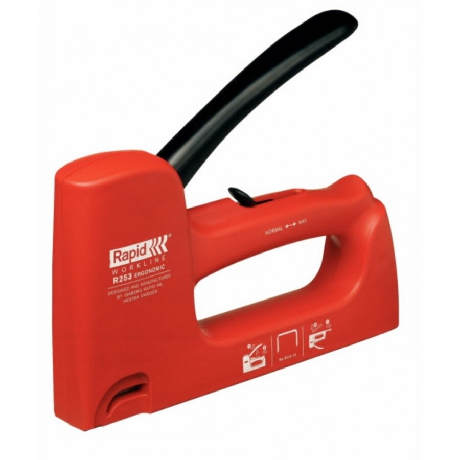 Kabių pistoletas R253E 6-14mm raudonas Nr.53 kabės HANDY, Rapid Kabių pistoletas R253E 6-14mm raudonas Nr.53 kabės HANDY, Rapid