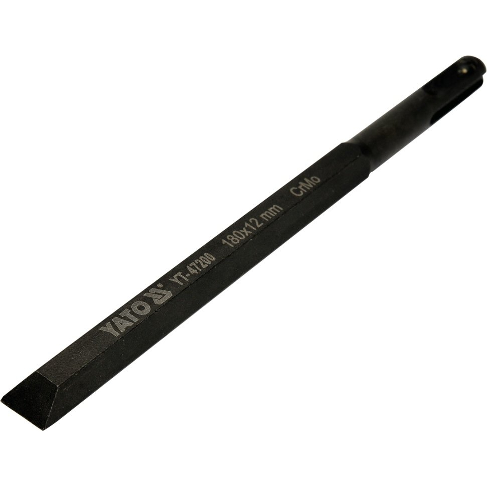 Kaltas medžiui plokščias | Cr-Mo | SDS PLUS | 12 mm (YT-47200)