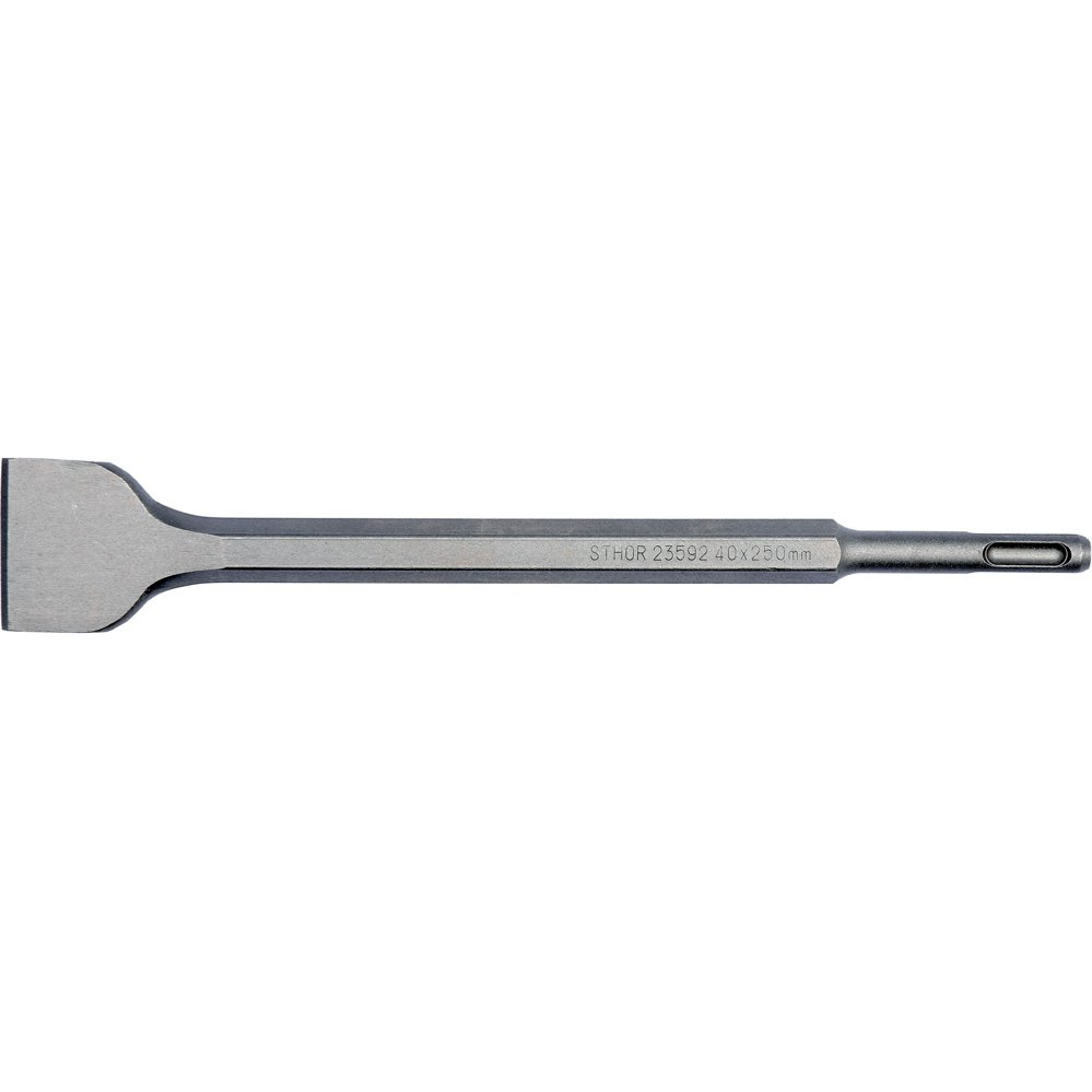 Kaltas betonui | SDS PLUS | plokščias platus | 40x14x250 mm (23592) Kaltas betonui | SDS PLUS | plokščias platus | 40x14x250 mm (23592)