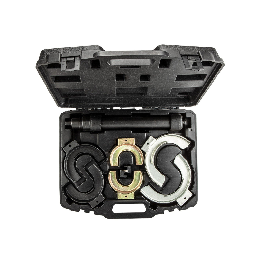 Keičiamos šakės statramsčio ritininės spyruoklės kompresorius