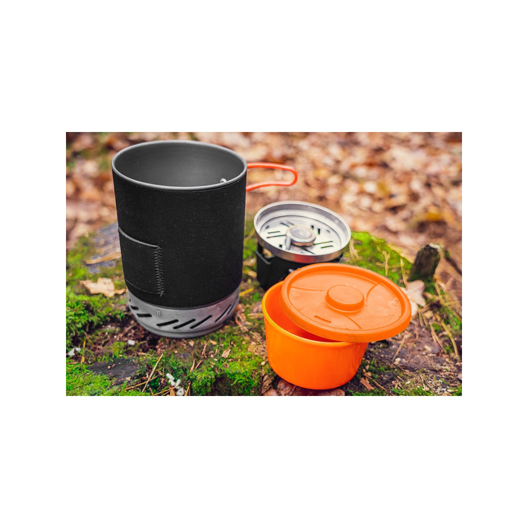 Kempingo viryklė, degiklis ir puodas 2