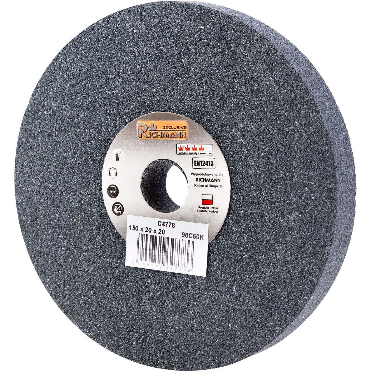KERAMINIS ŠLIFAVIMO DISKAS 150 x 20 x 20 98C60K 1 KERAMINIS ŠLIFAVIMO DISKAS 150 x 20 x 20 98C60K 1