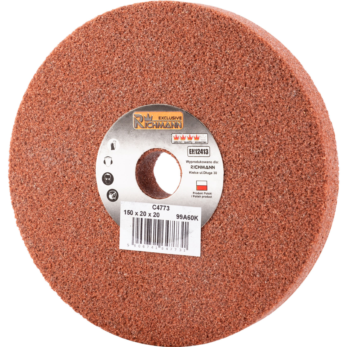KERAMINIS ŠLIFAVIMO DISKAS 150 x 20 x 20 Raudonas 99A60K 1 KERAMINIS ŠLIFAVIMO DISKAS 150 x 20 x 20 Raudonas 99A60K 1